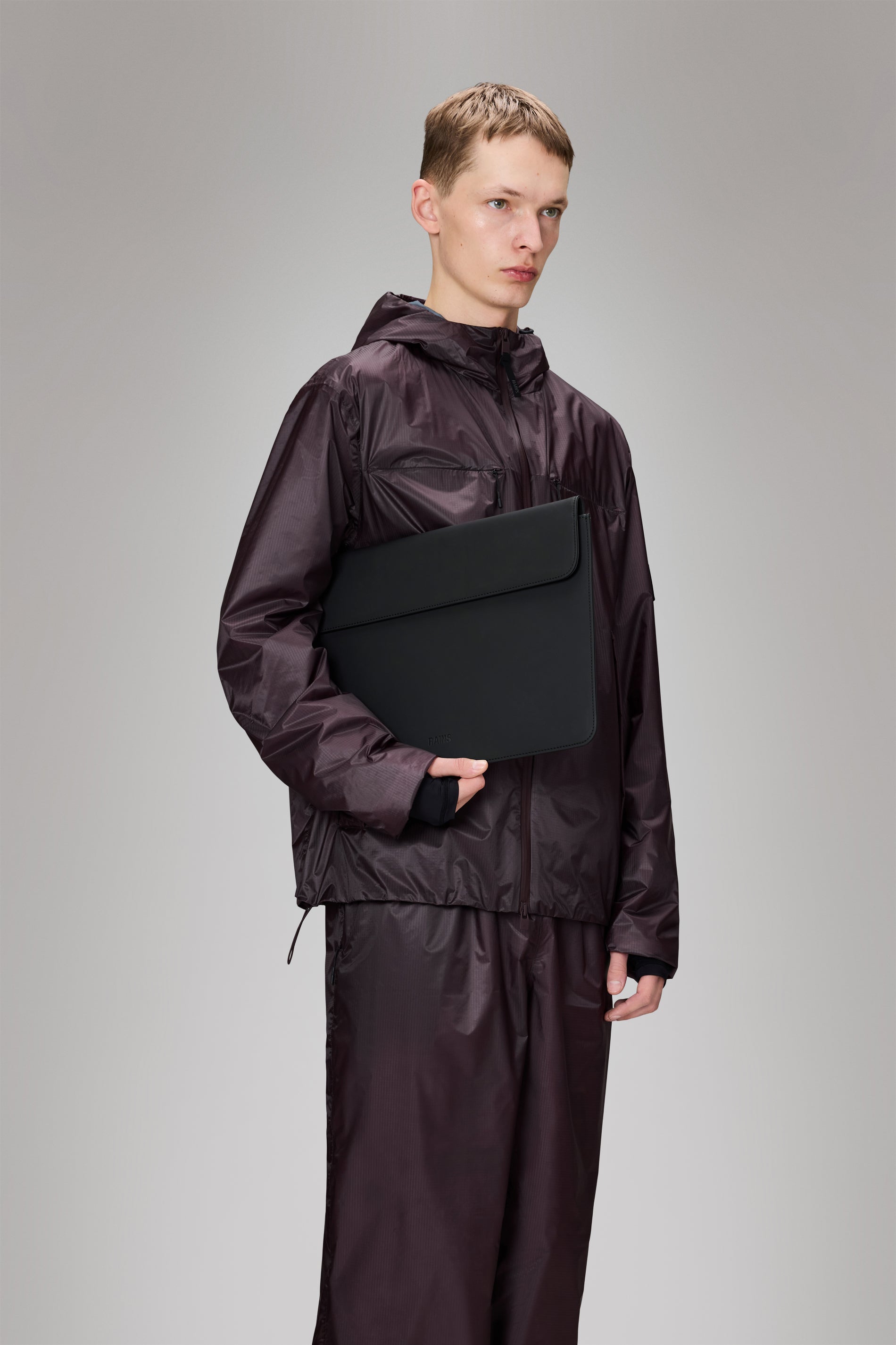 RAINS Laptop Portfolio 15″/16″ Black 0.60L H30 x D0 x W38.50 cm Laptop Case